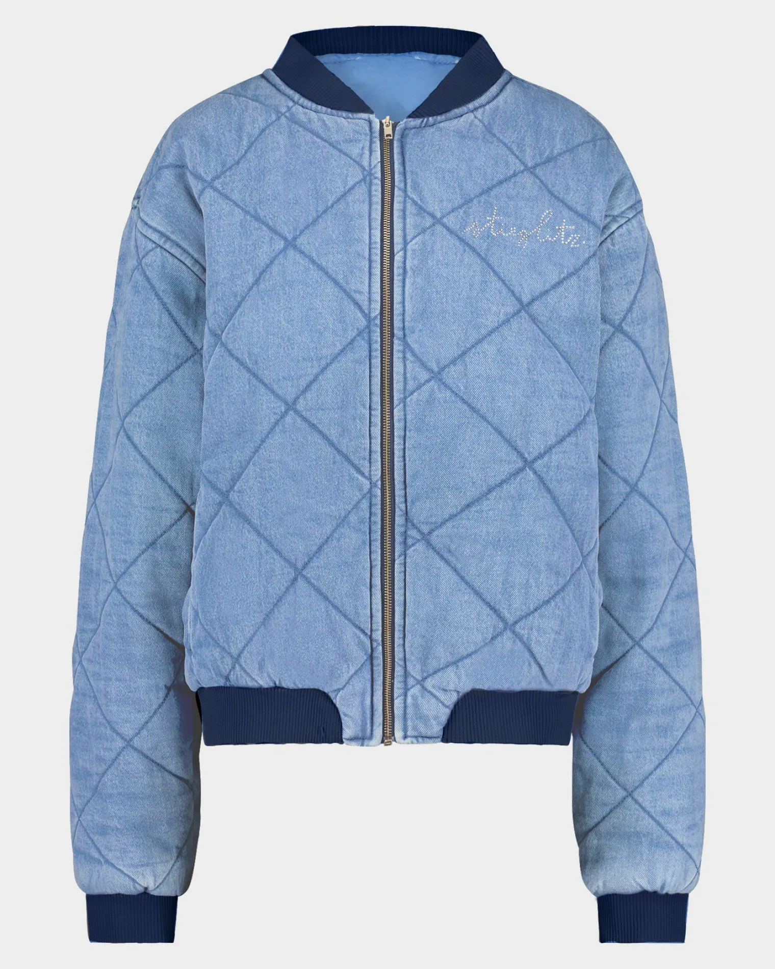 Clearance Arina Denim Bomber Blauw Jacks