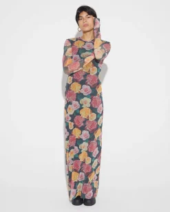 Shop Beitris Mesh Jurk Roze Jurken