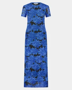 Fashion Joan Mesh Jurk Blauw Jurken