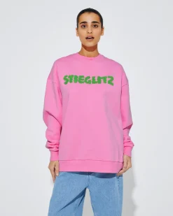 Cheap Lois Sweater Roze Pullis & Sweaters