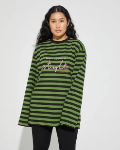 Sale Lotta Longsleeve Top Groen Longsleeves & Blouses