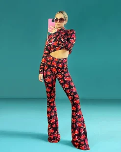 Shop Lovely Flared Broek Broeken