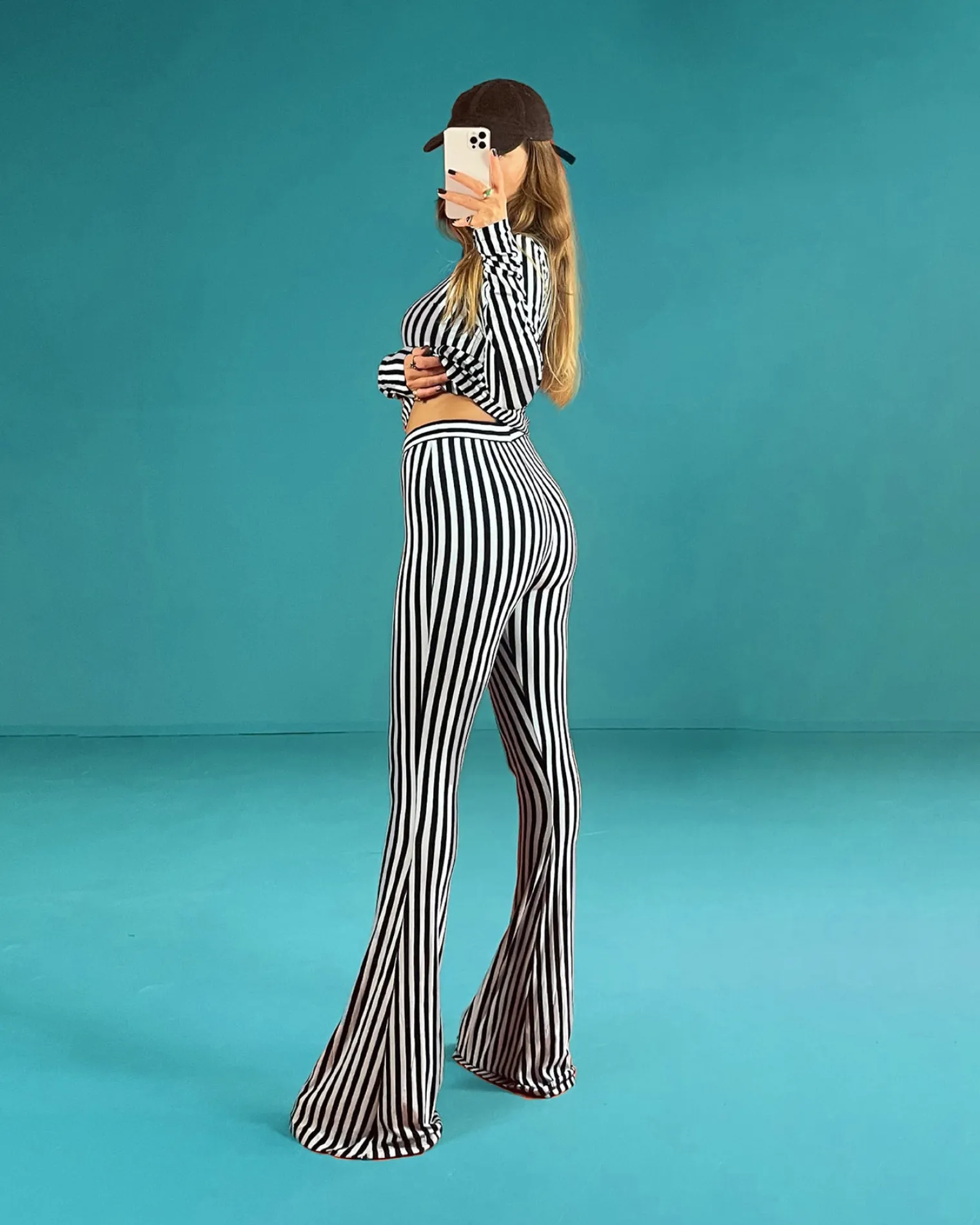 Online Norrey Flared Broek Baby Blauw Broeken