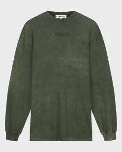 Store Worn Out Skate T-Shirt Groen Longsleeves & Blouses