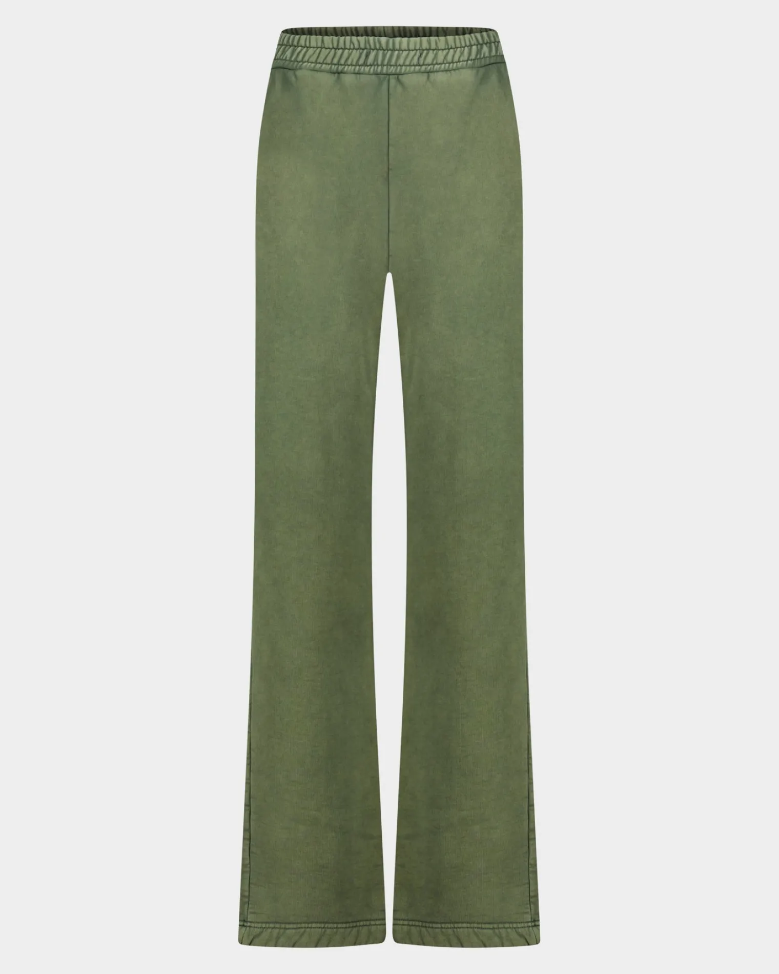 Flash Sale Worn Out Straight Leg Sweatpants Groen Broeken