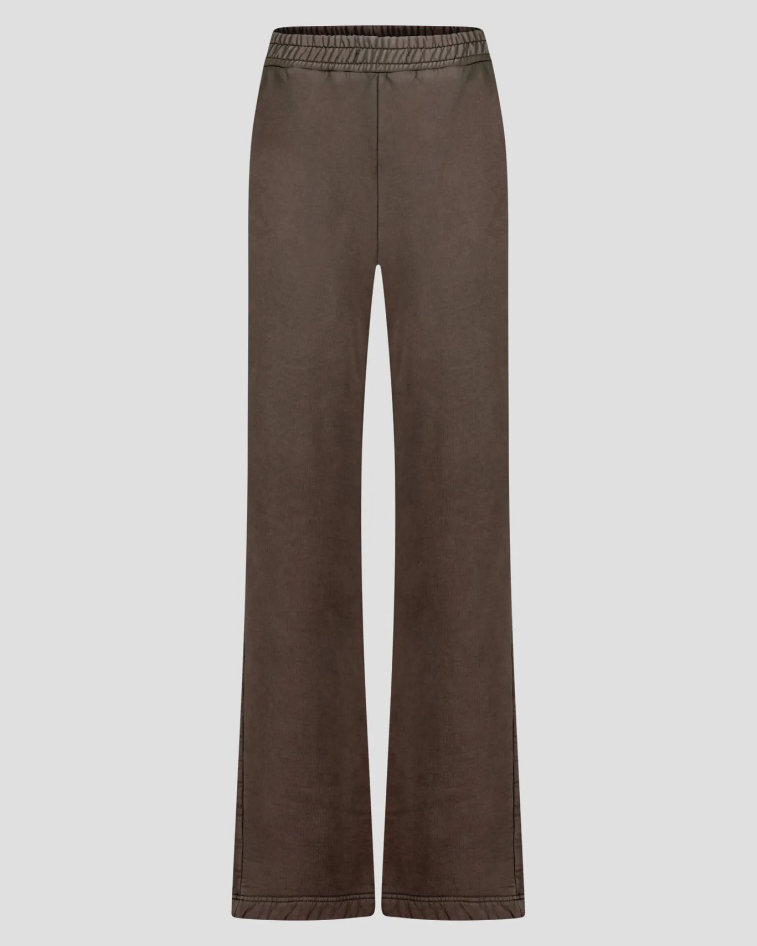 Outlet Worn Out Straight Leg Sweatpants Brown Broeken